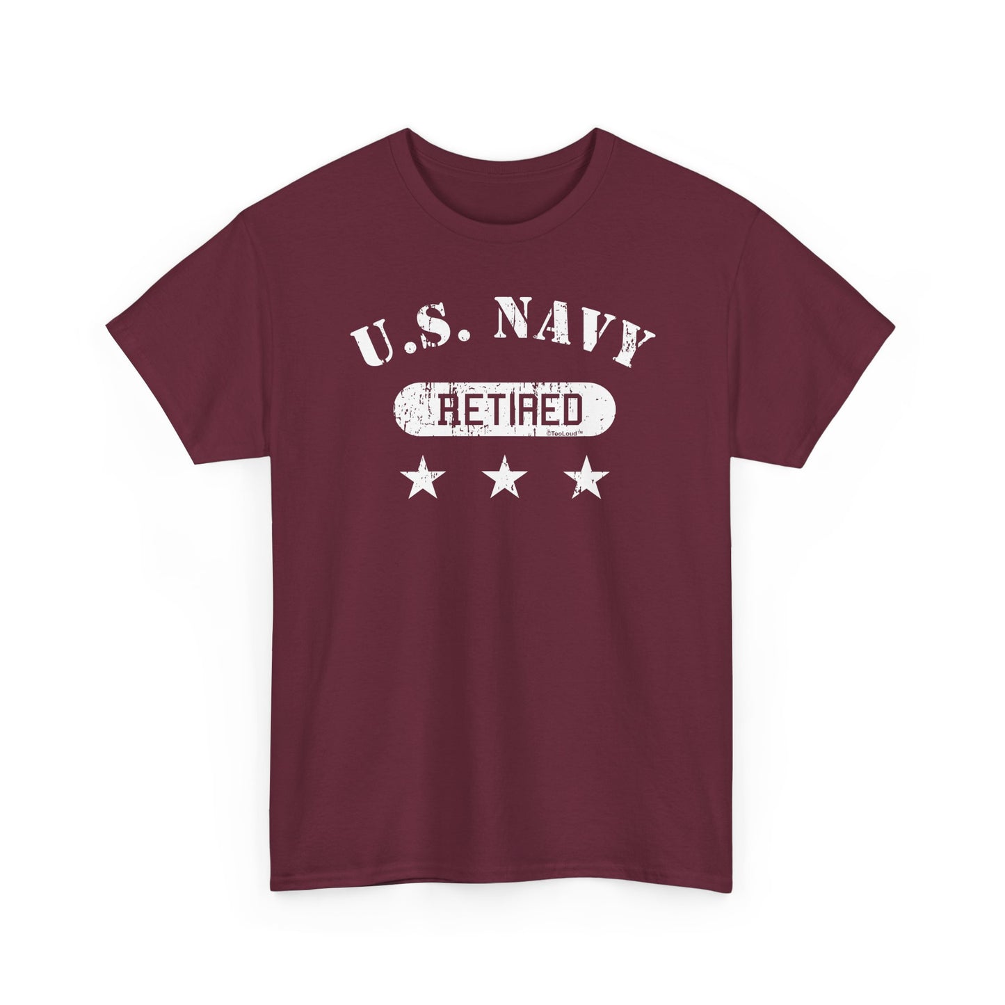 Retired Navy Adult Dark T-Shirt by TOOLOUD