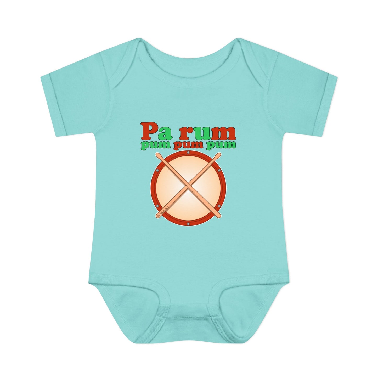 Pa Rum Pum Pum Pum Baby Romper Bodysuit by TOOLOUD