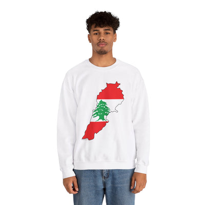 TooLoud Lebanon Flag Silhouette Unisex Sweatshirt