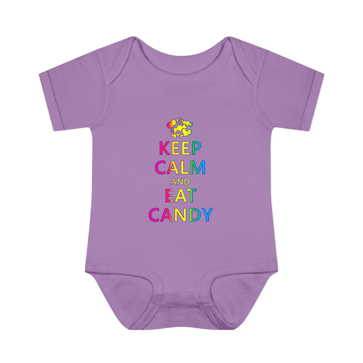 Keep Calm and Eat Candy Infant One Piece Bodysuit by TOOLOUD