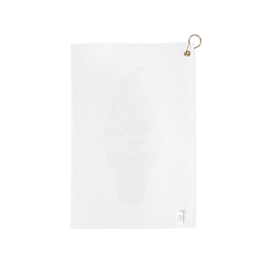 Cute Ice Cream Cone Micro Terry Grommet Golf Towel 16 x 24 inch by TOOLOUD