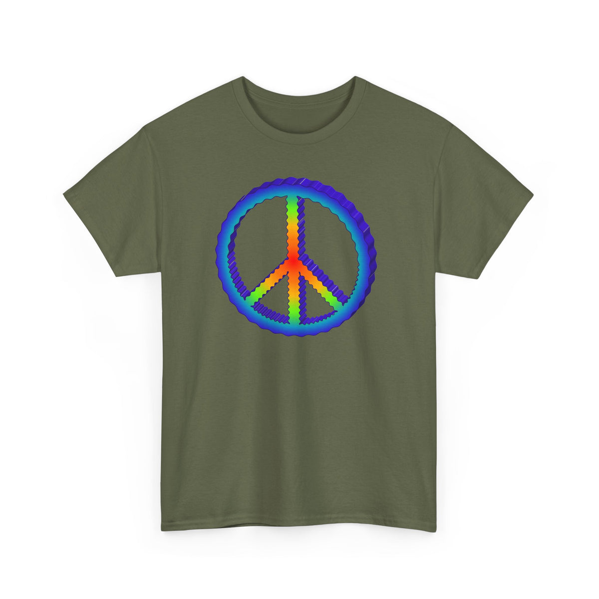 Rainbow Peace Adult Dark T-Shirt by TOOLOUD