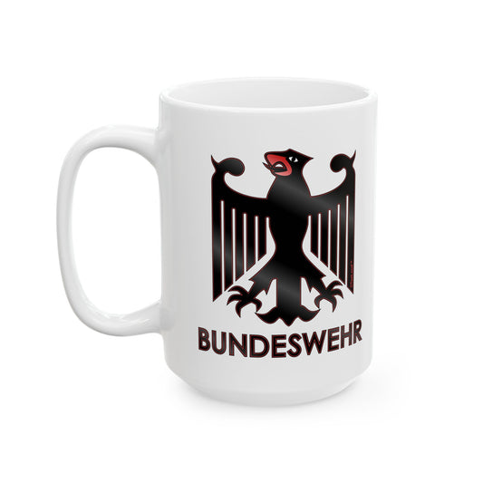 Bundeswehr Logo with Text Printed Coffee Mug – 11oz or 15oz by TOOLOUD