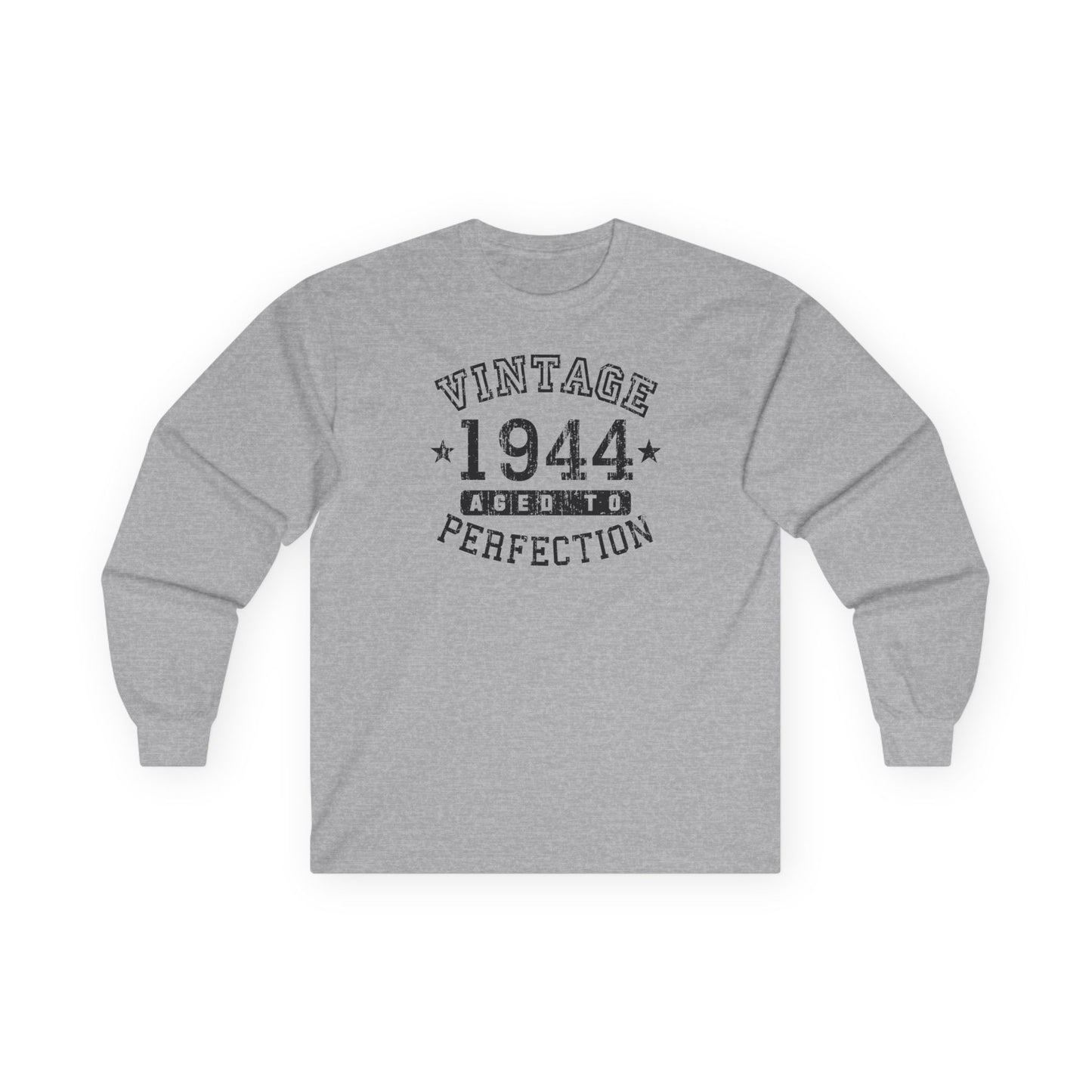 1944 – Vintage Birth Year Adult Long Sleeve Shirt by TOOLOUD