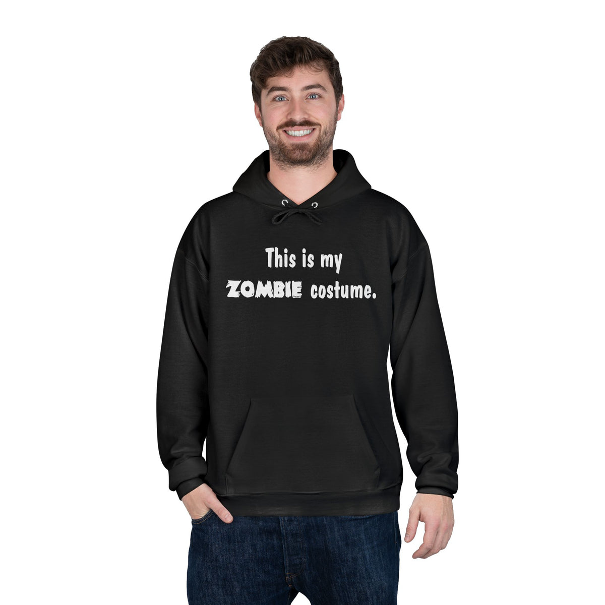 This Is My Zombie Costume – Halloween Dark Pullover Hoodie Sweatshirt by TOOLOUD