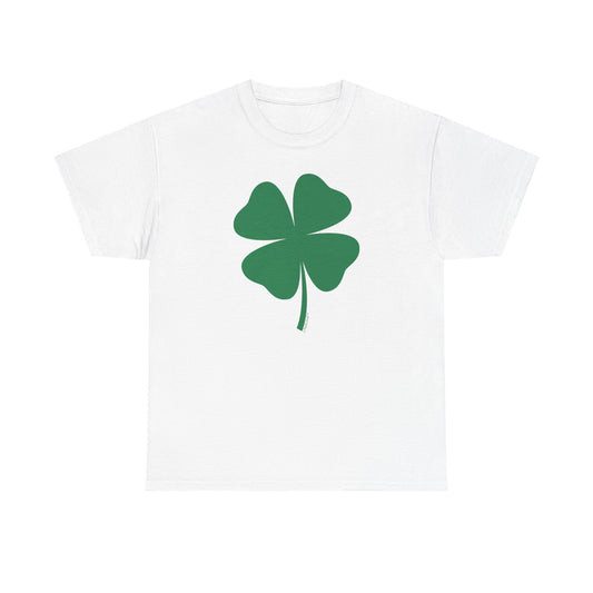 Four Leaf Clover: Adult Print T-Shirt for St. Patrick's Day Celebrations by TOOLOUD