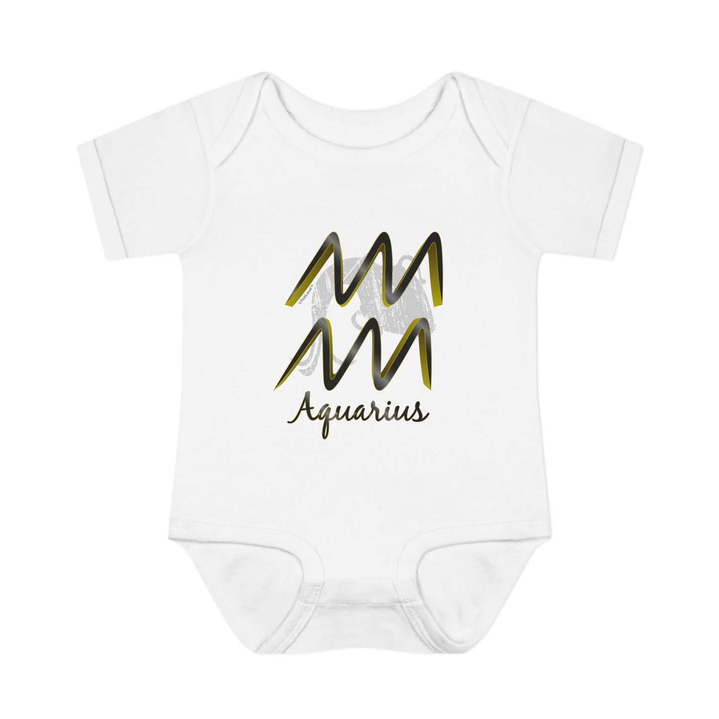 Aquarius Symbol Baby Romper Bodysuit by TOOLOUD