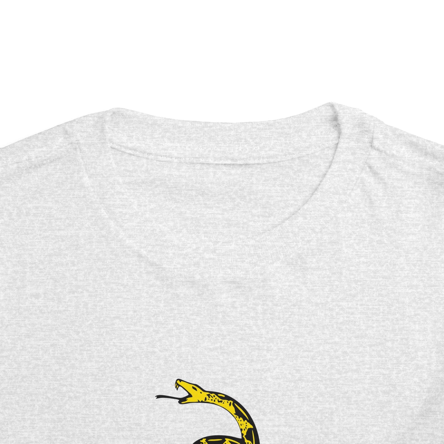 Don't Tread On Me Gadsden Flag Rattlesnake Toddler Short Sleeve T-Shirt