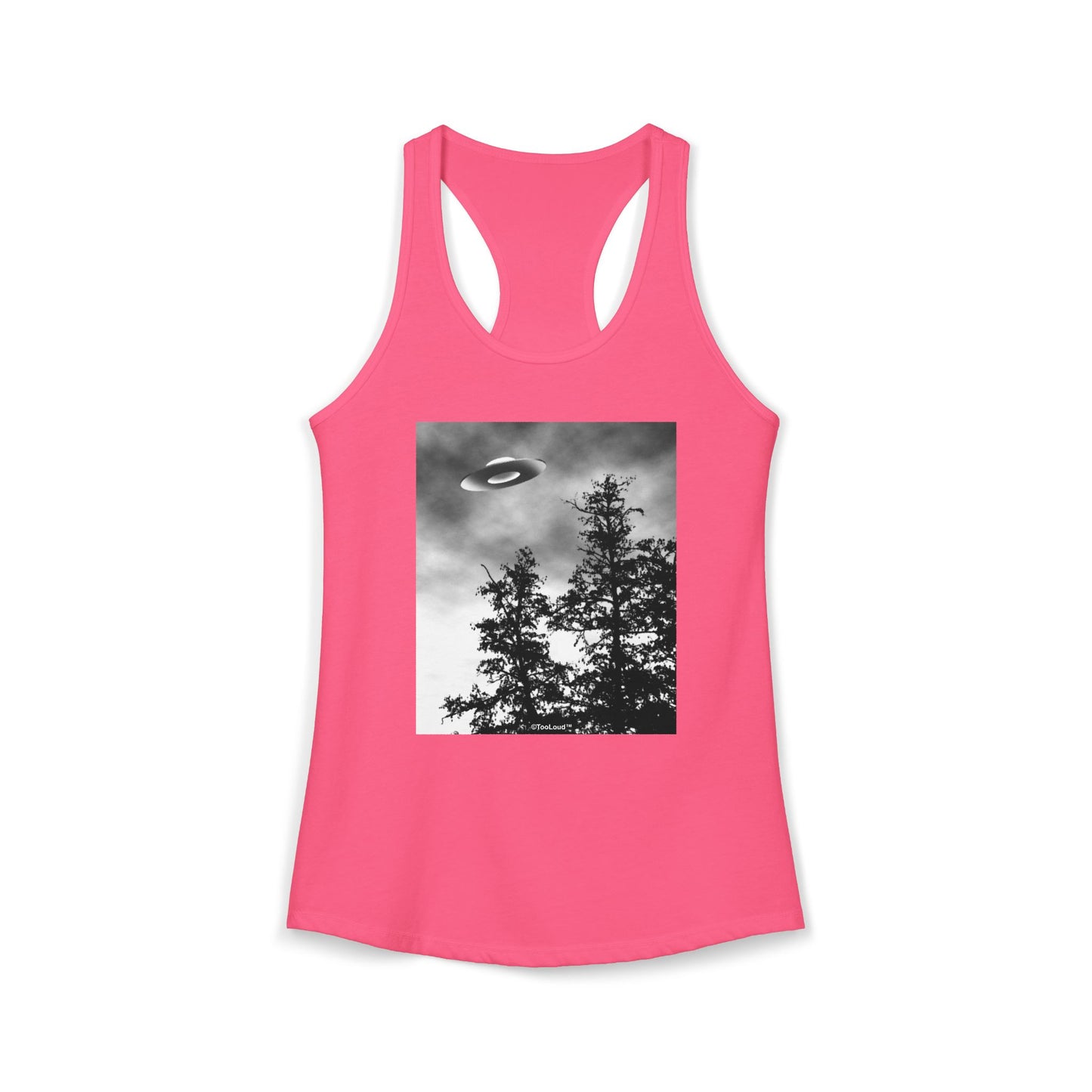 UFO Sighting – Extraterrestrial Women’s Racerback Tank Top by TOOLOUD