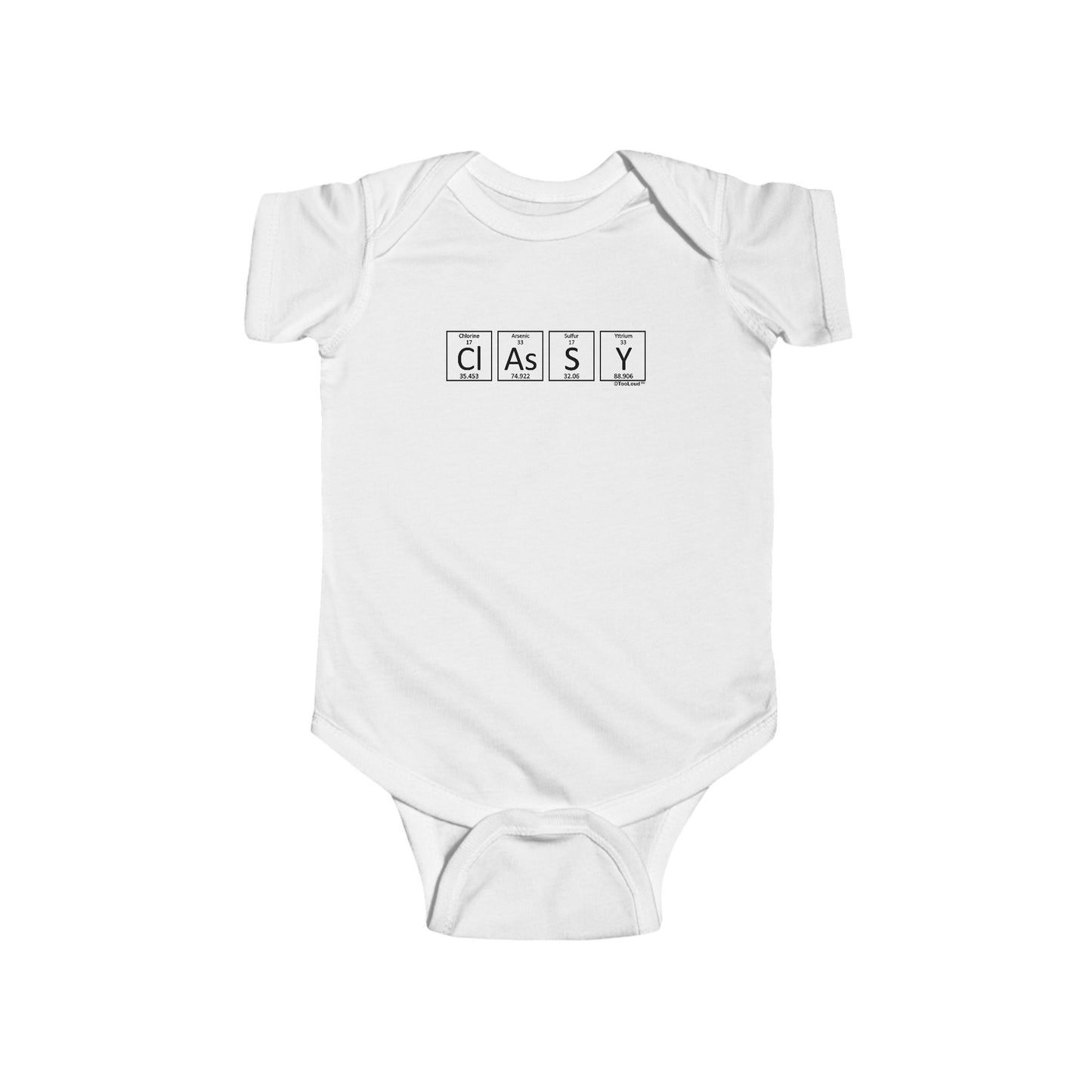 TOOLOUD Classy – Periodic Table of Elements Baby Romper Bodysuit