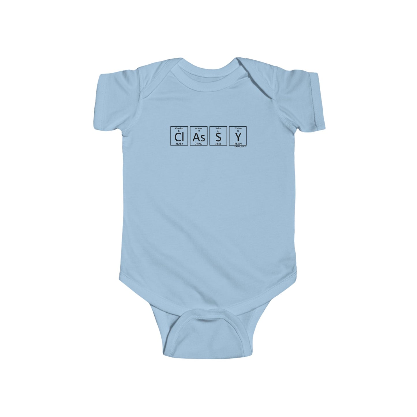 TOOLOUD Classy – Periodic Table of Elements Baby Romper Bodysuit
