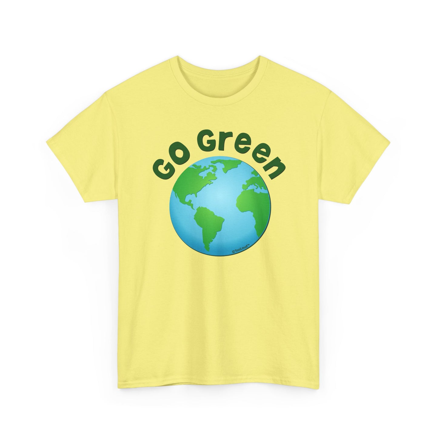 Go Green – Planet Earth Adult T-Shirt by TOOLOUD