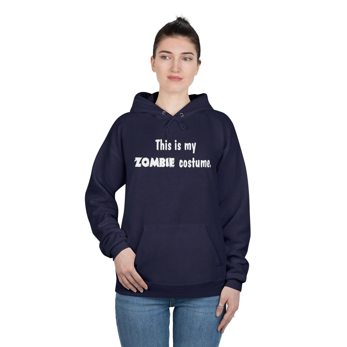 This Is My Zombie Costume – Halloween Dark Pullover Hoodie Sweatshirt by TOOLOUD