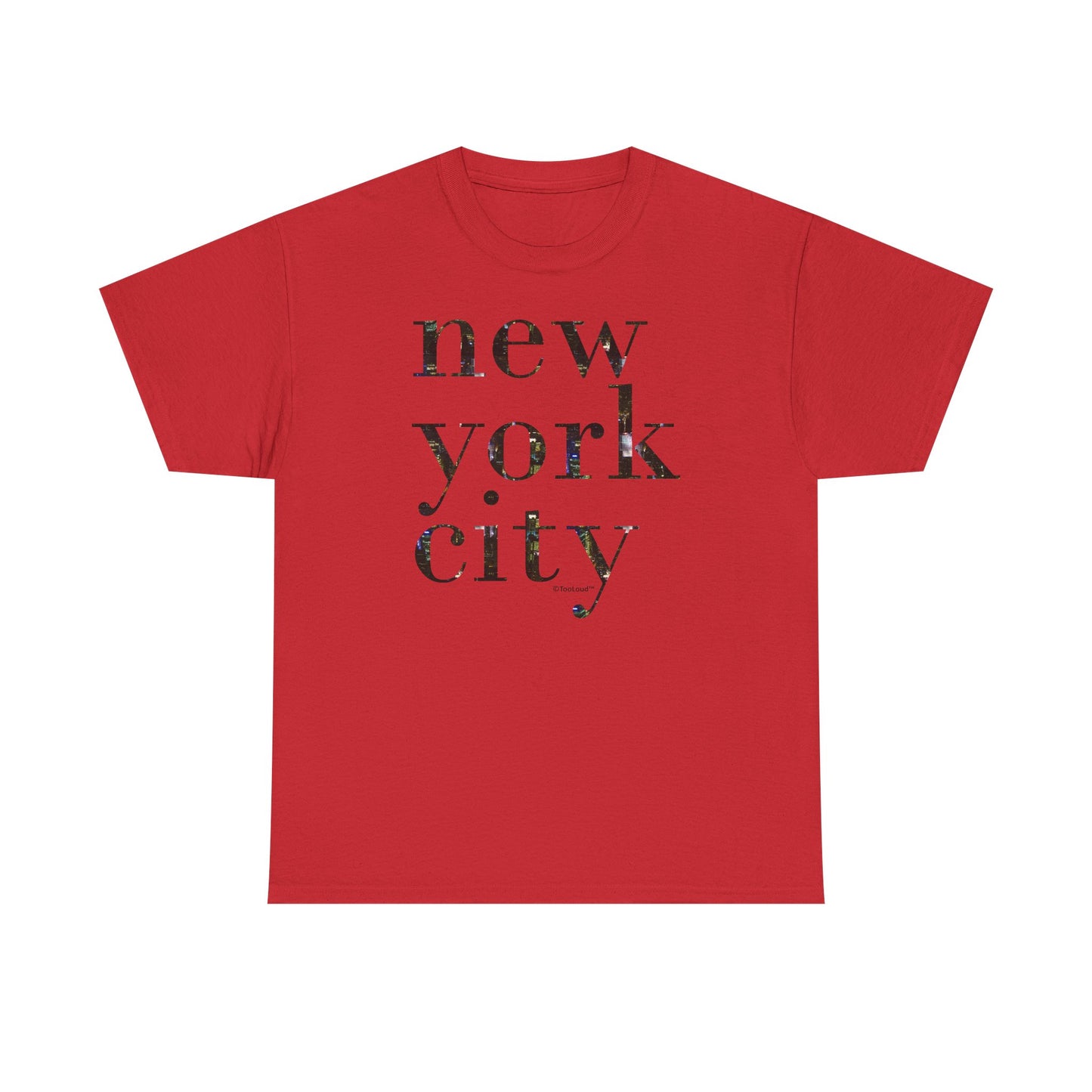 New York City – City Lights Adult T-Shirt by TOOLOUD