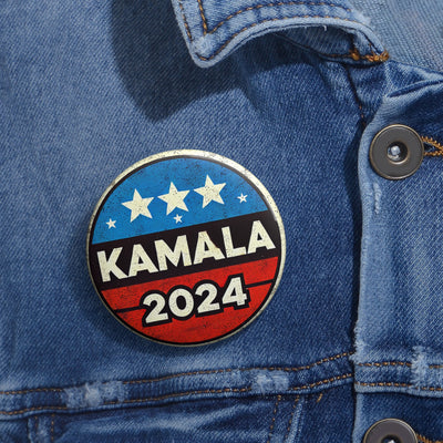 Kamala Harris 2024 Button - Pinback, Harris Supporter Pin-Button