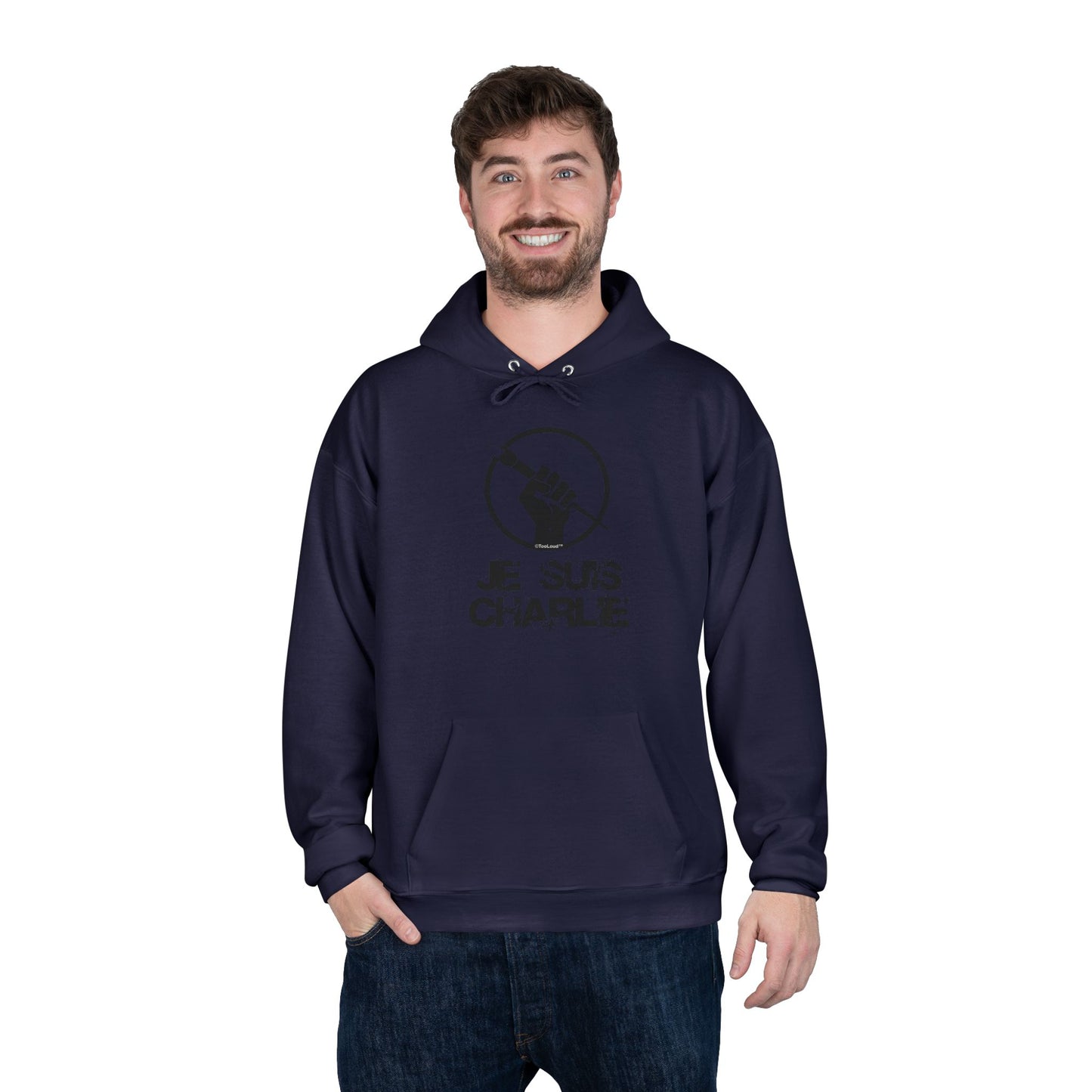 Je Suis Charlie Adult Pullover Hoodie Sweatshirt by TOOLOUD