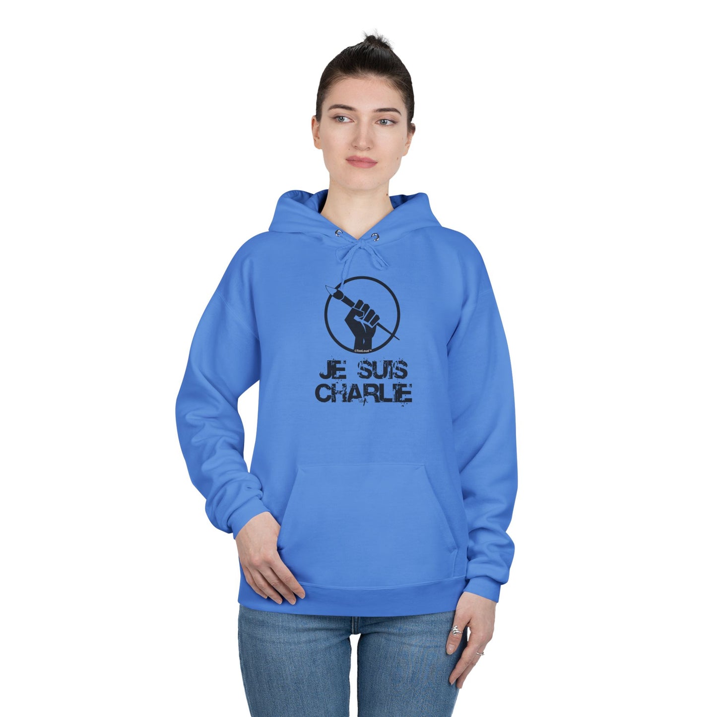 TOOLOUD Je Suis Charlie Hooded Unisex Sweatshirt