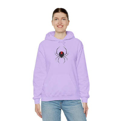 TooLoud Black Widow Spider Design Unisex Hoodie Sweatshirt