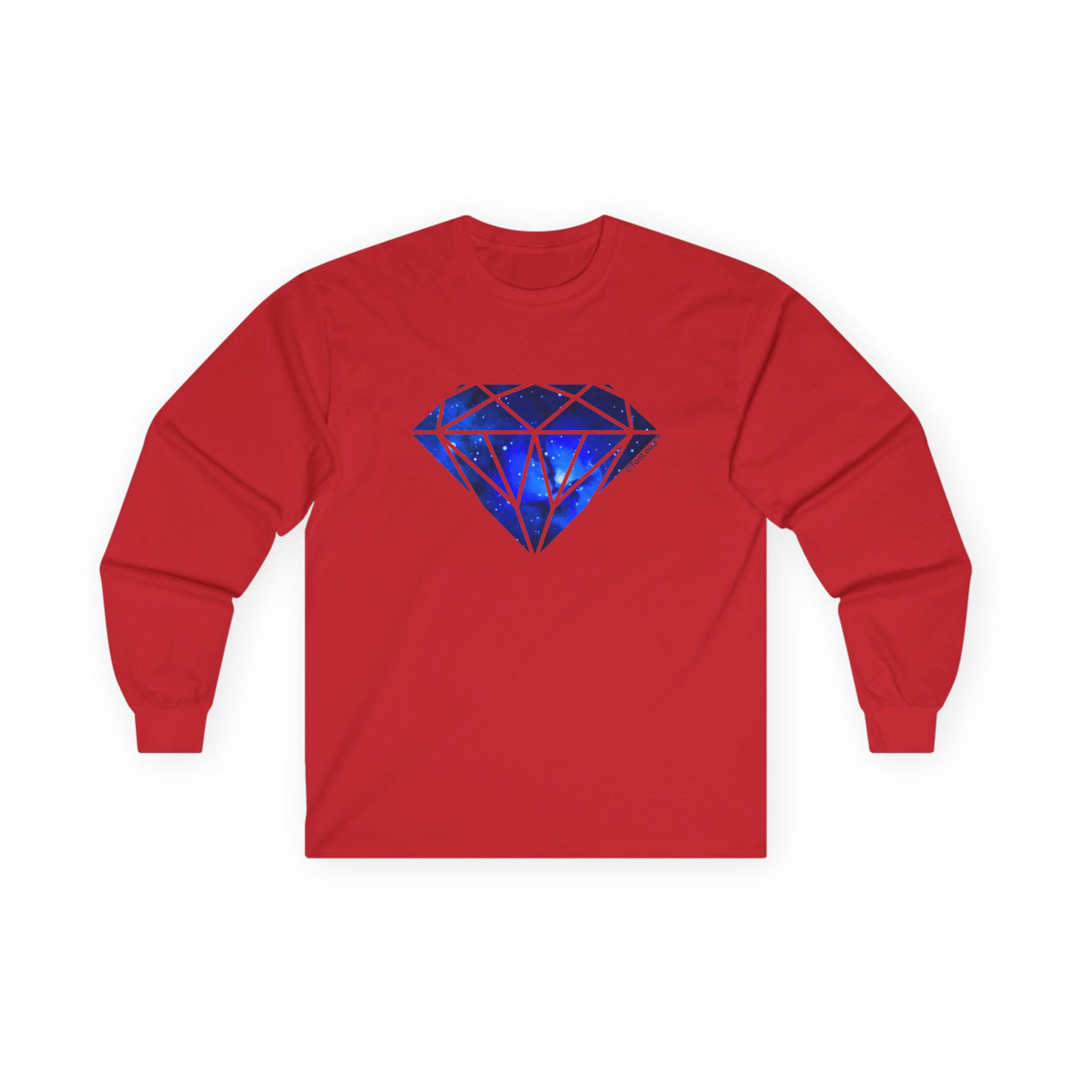 Space Diamond Adult Long Sleeve T-Shirt by TOOLOUD
