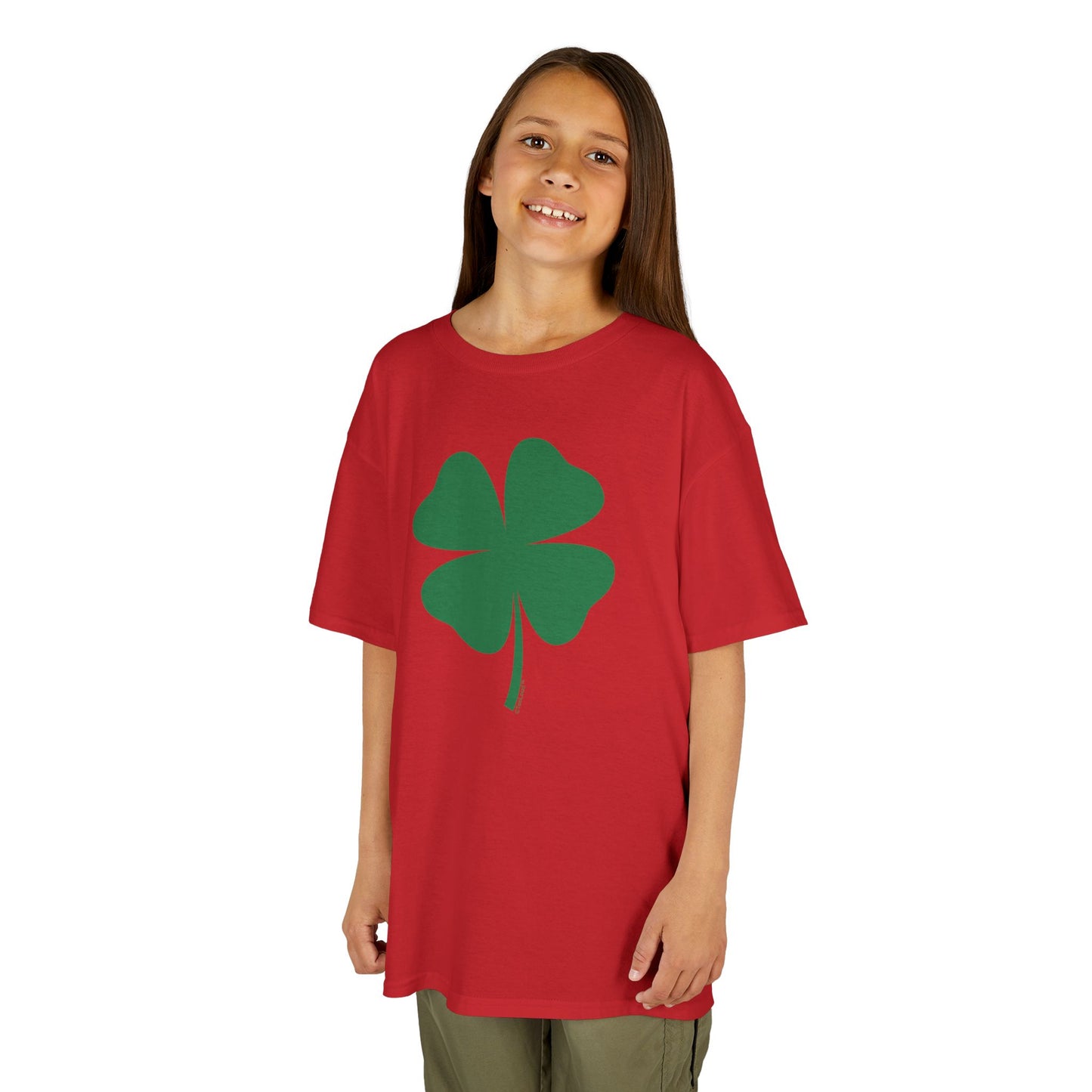 Lucky Four Leaf Clover St. Patrick's Day Children's T-Shirt by TOOLOUD