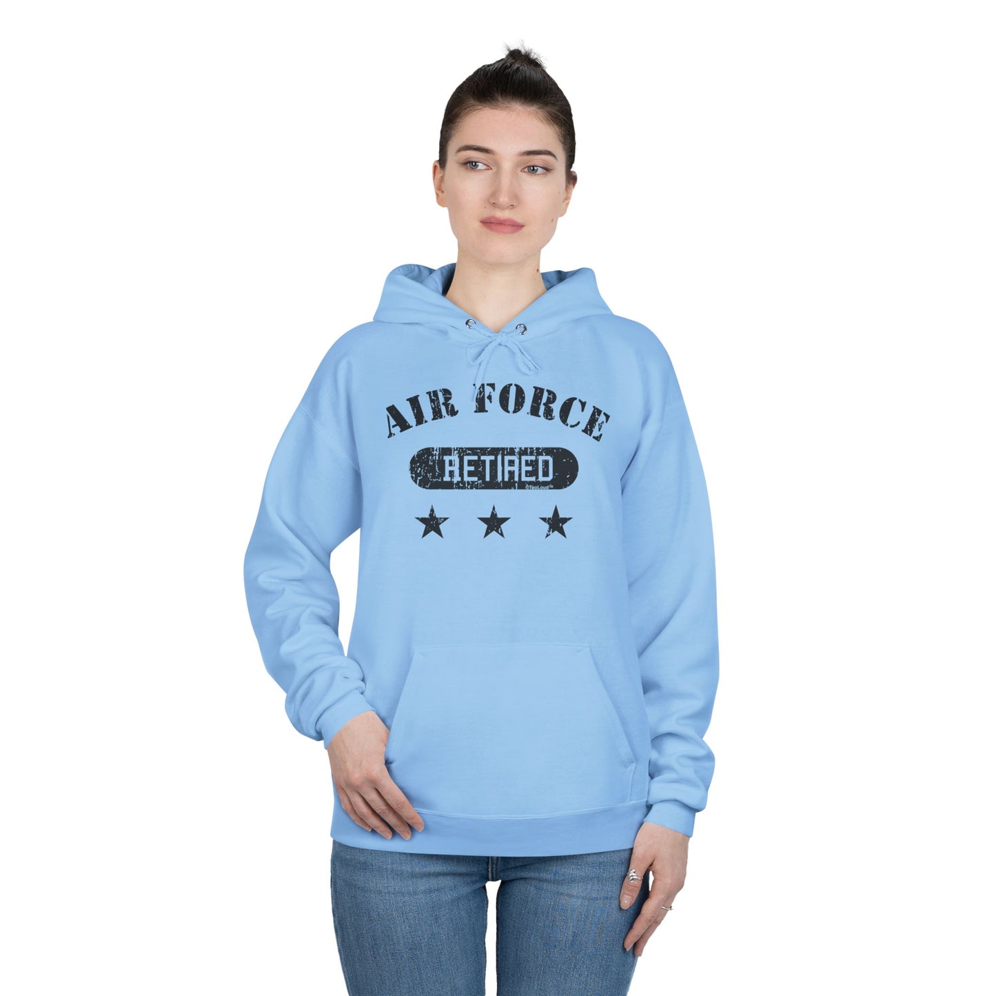 Retired Air Force Adult Hoodie Sweatshirt by TOOLOUD