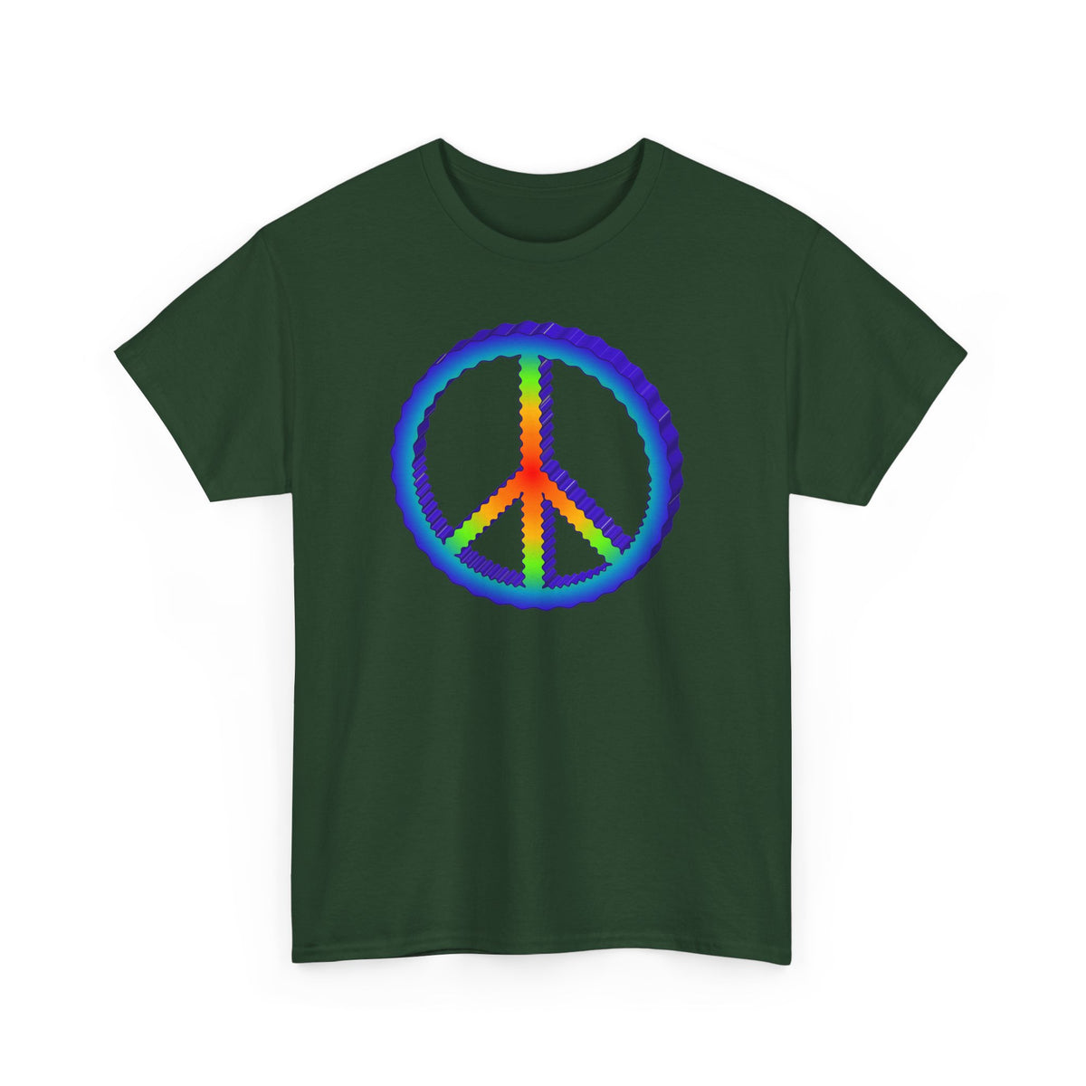 Rainbow Peace Adult Dark T-Shirt by TOOLOUD