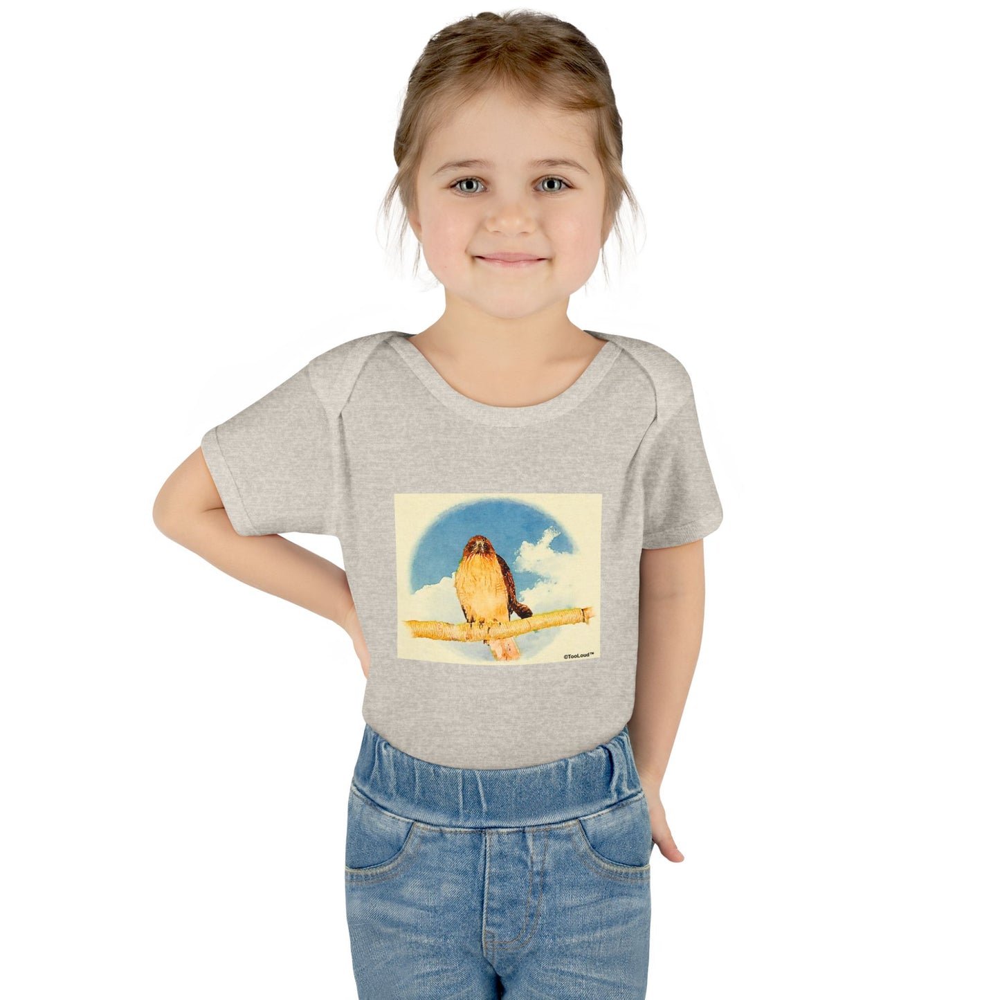 Red-tailed Hawk Baby Romper Bodysuit by TOOLOUD