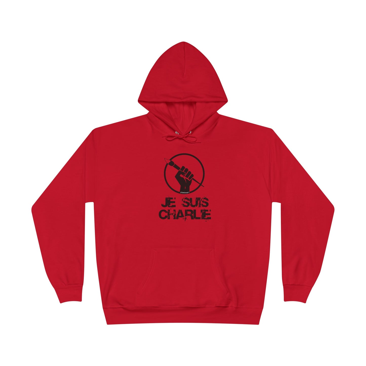 Je Suis Charlie Adult Pullover Hoodie Sweatshirt by TOOLOUD
