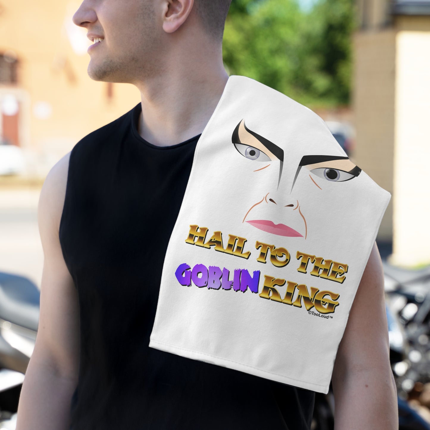 Hail to The Goblin King Micro Terry Sport Towel (11" x 18") by TOOLOUD™