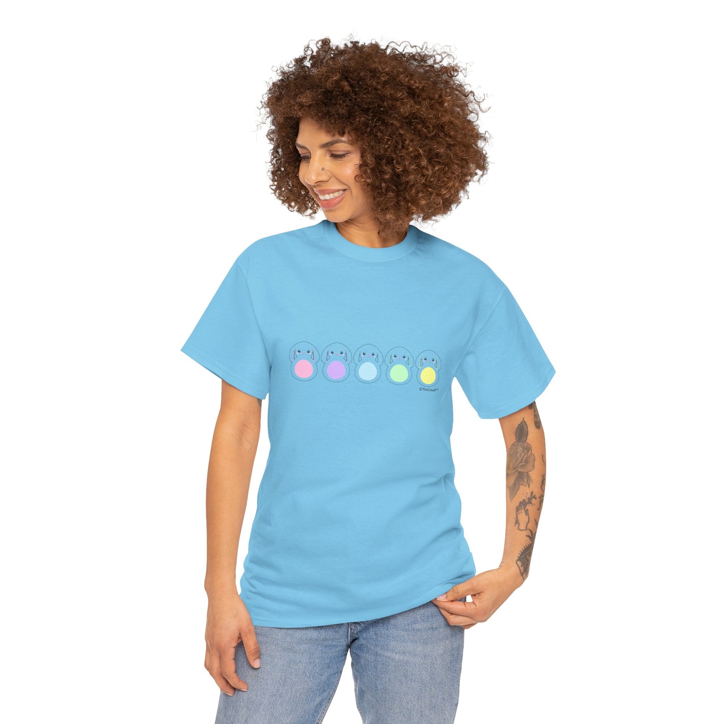 Cute Pastel Bunnies Women’s T-Shirt by TOOLOUD
