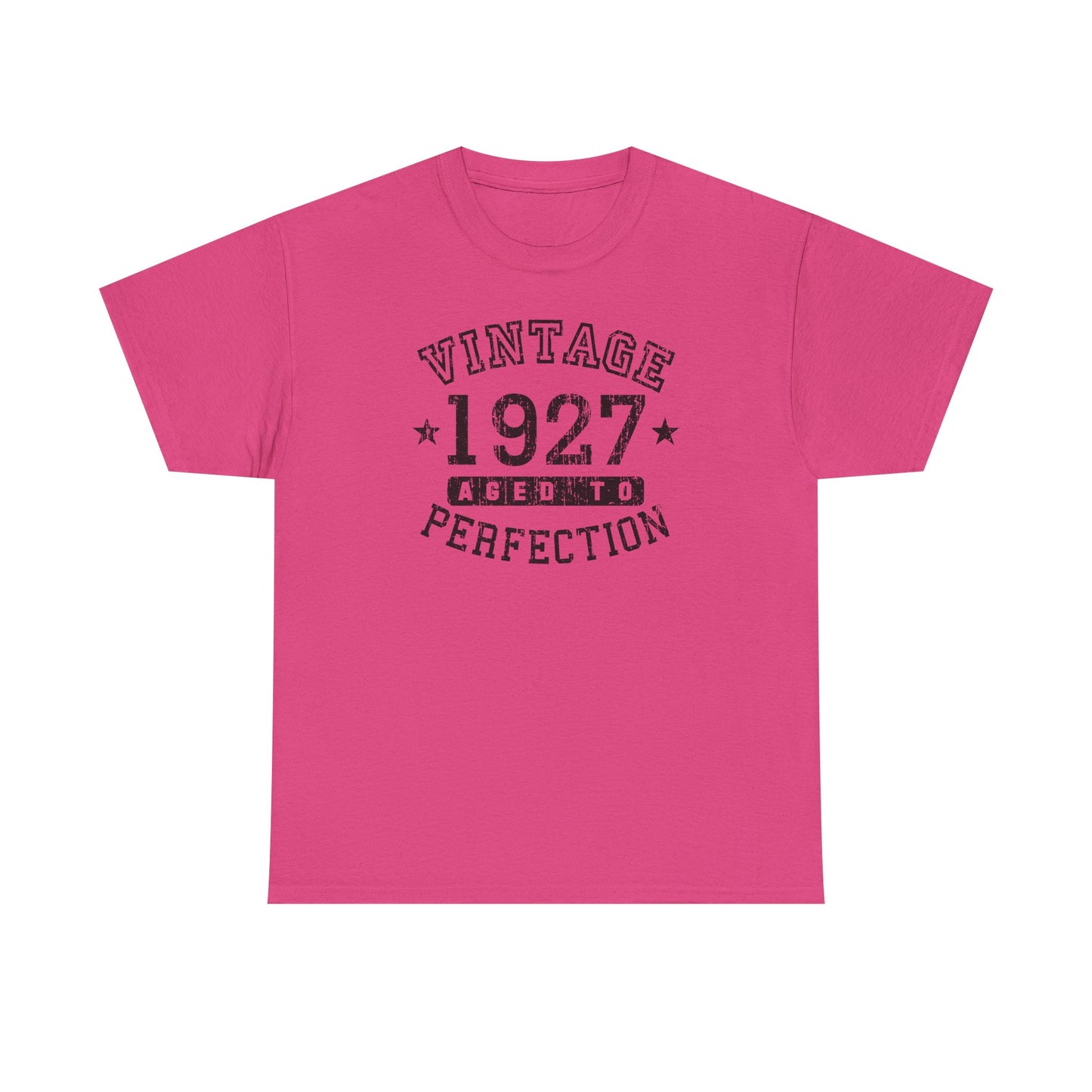 1927 – Adult Unisex Vintage Birth Year Aged to Perfection Birthday T-Shirt by TOOLOUD