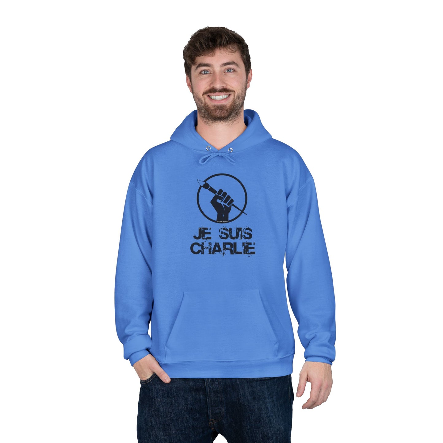 TOOLOUD Je Suis Charlie Hooded Unisex Sweatshirt