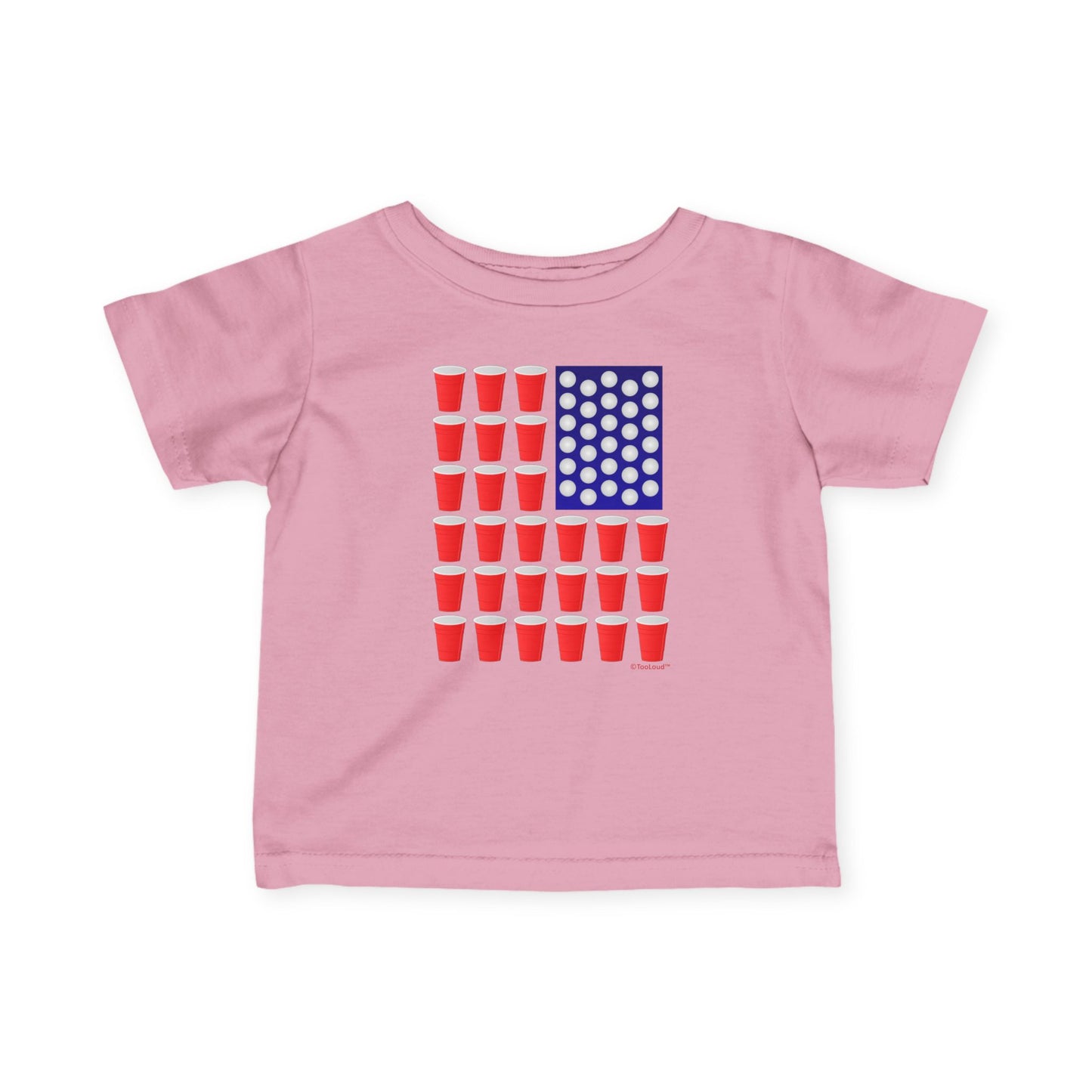Beer Pong Flag Infant T-Shirt by TOOLOUD