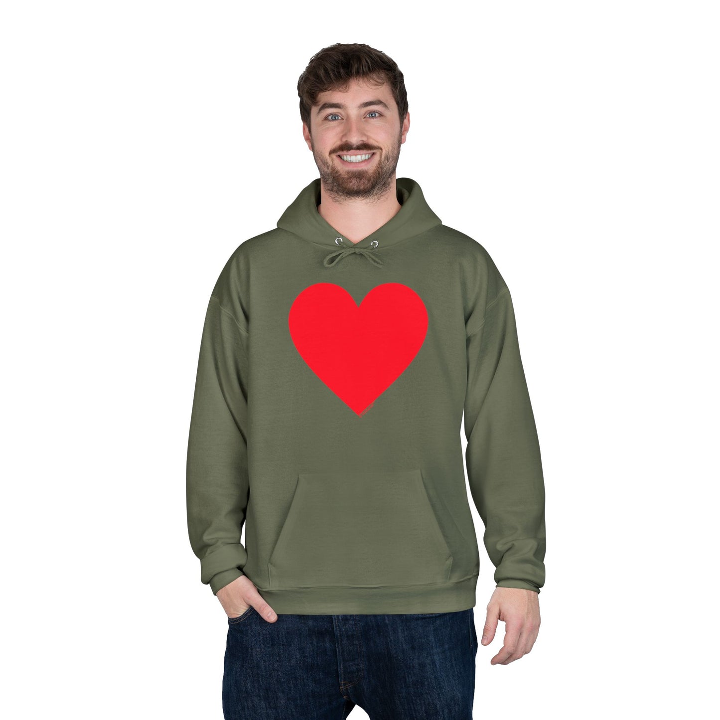 TOOLOUD Big Red Heart Valentine's Day Dark Unisex Hoodie Sweatshirt