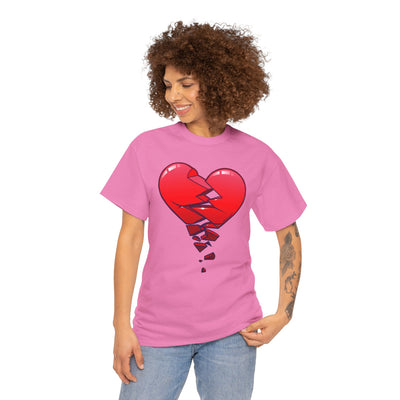 Crumbling Broken Heart Adult Unisex T-Shirt Tee