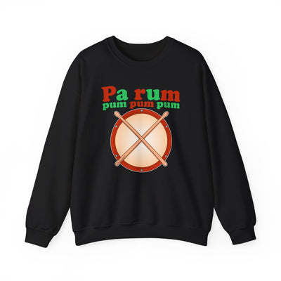 Pa Rum Pum Pum Pum Adult Dark Crewneck Sweatshirt by TOOLOUD