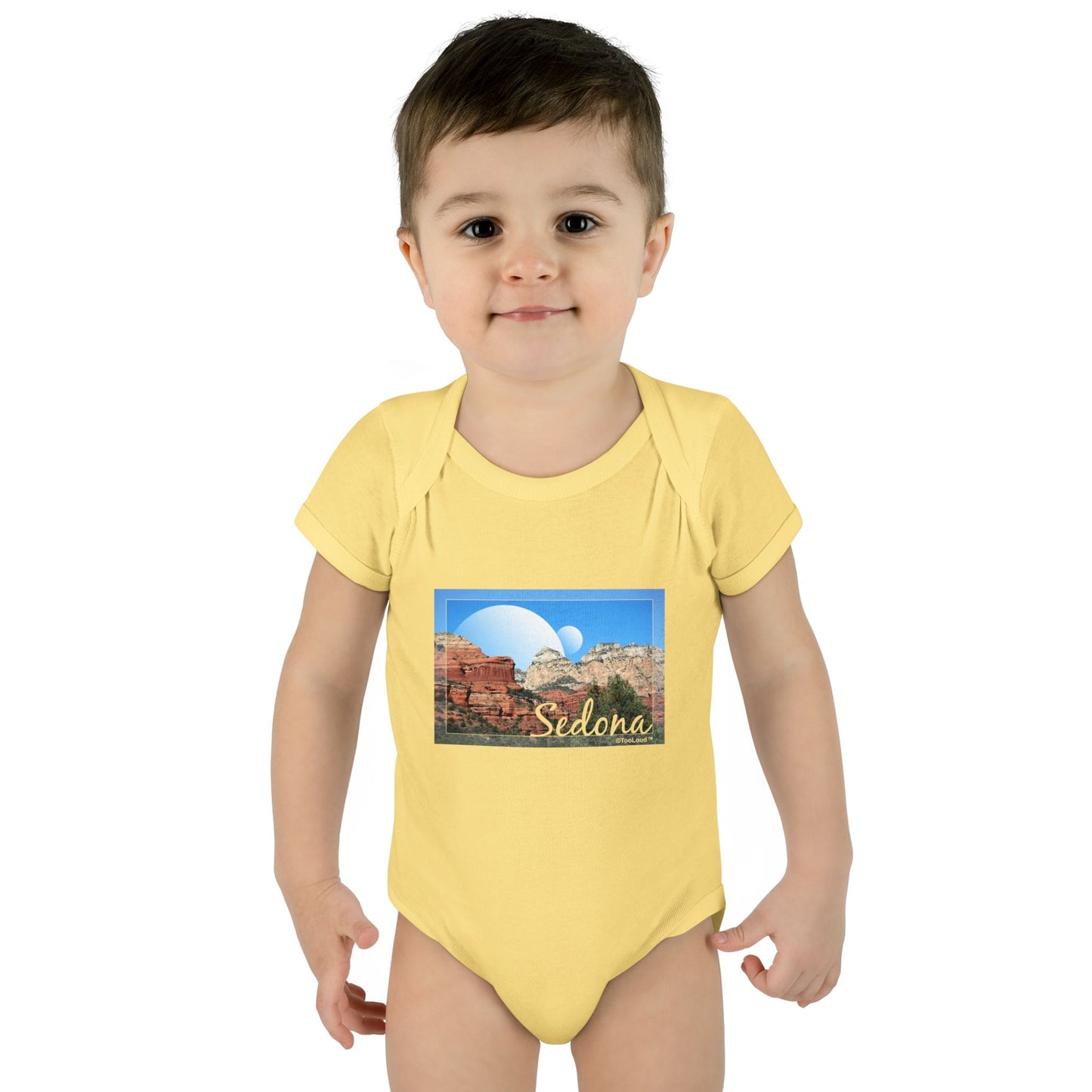 Abstract Sedona Baby Romper Bodysuit by TOOLOUD