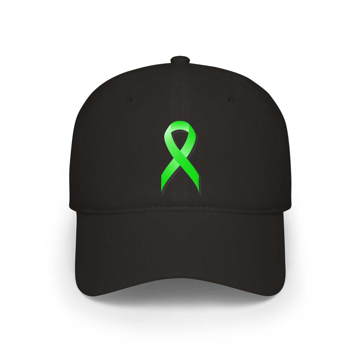 Lyme Disease Awareness Ribbon – Lime Green Adult DTG Baseball Cap Hat by TOOLOUD