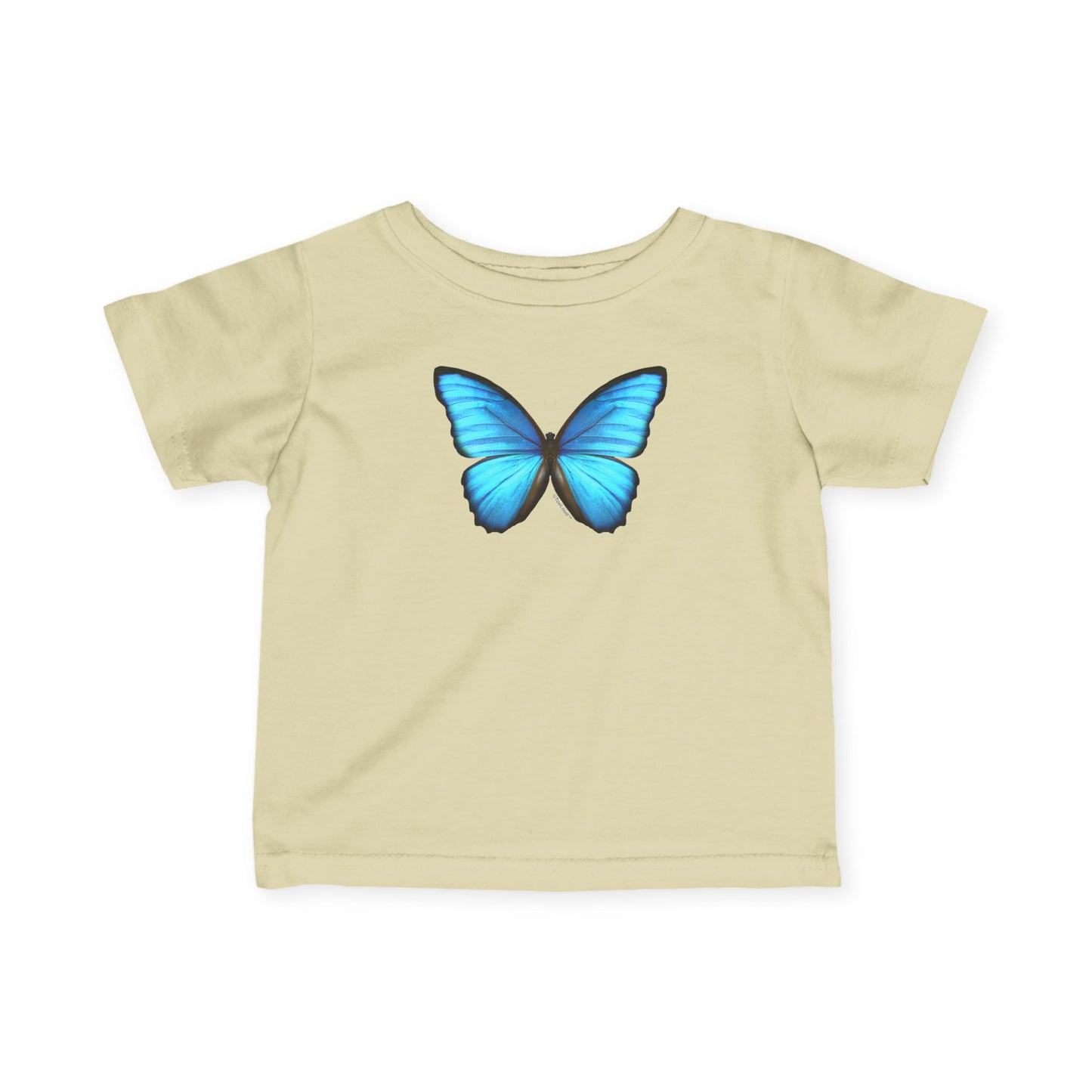 Big Blue Butterfly Infant T-Shirt by TOOLOUD
