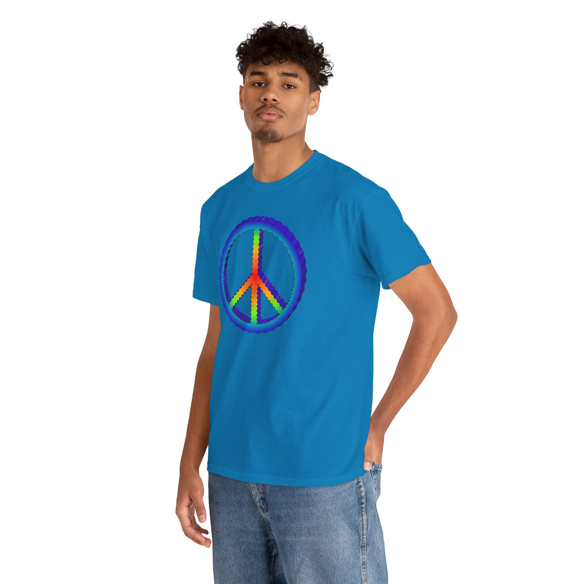 Rainbow Peace Adult Dark T-Shirt by TOOLOUD