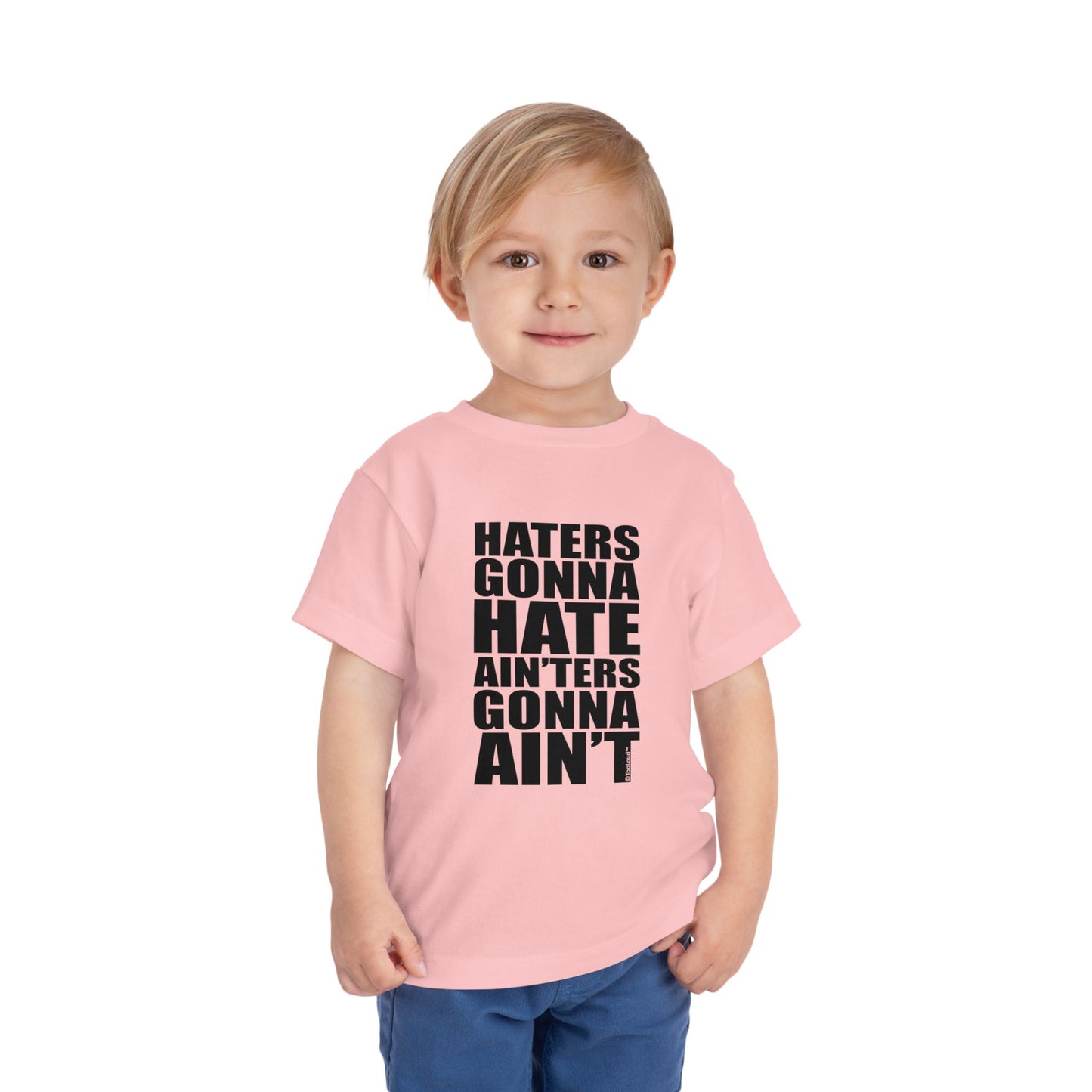 Haters Gonna Hate Ainters Gonna Aint Toddler T-Shirt by TOOLOUD