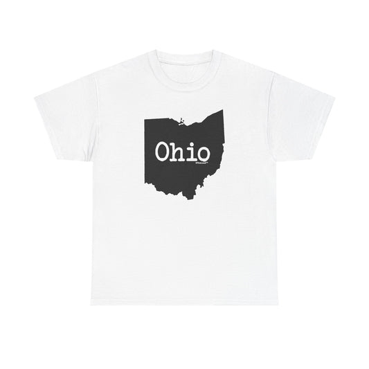 Ohio - United States Shape Print Adult T-Shirt by TOOLOUD