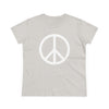 Peace Sign Symbol Women's Cotton T-Shirt by TOOLOUD