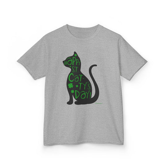 Happy St. Catty's Day - St. Patrick's Day Cat Children's T-Shirt by TOOLOUD