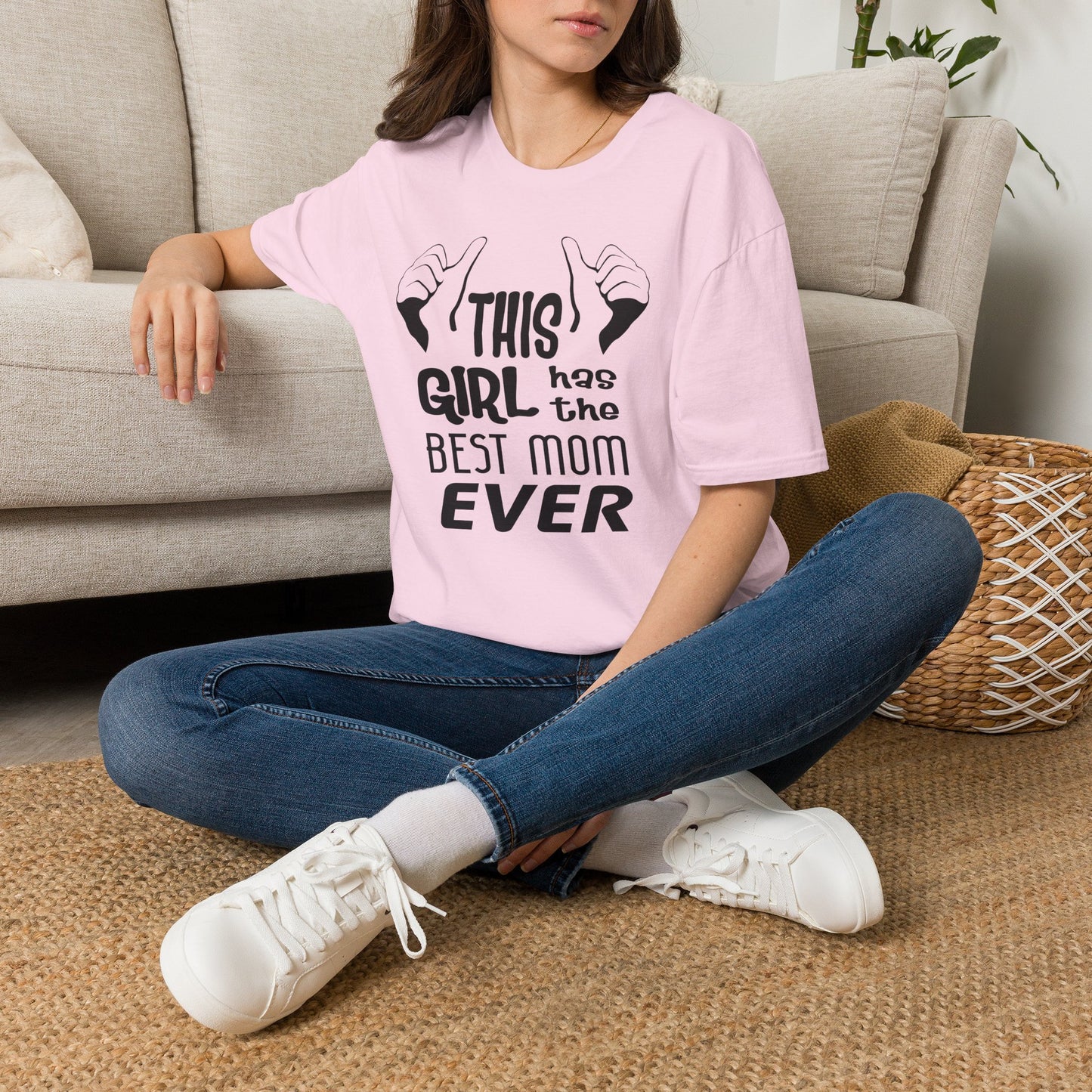 This Girl Has the Best Mom Ever Women’s T-Shirt by TOOLOUD