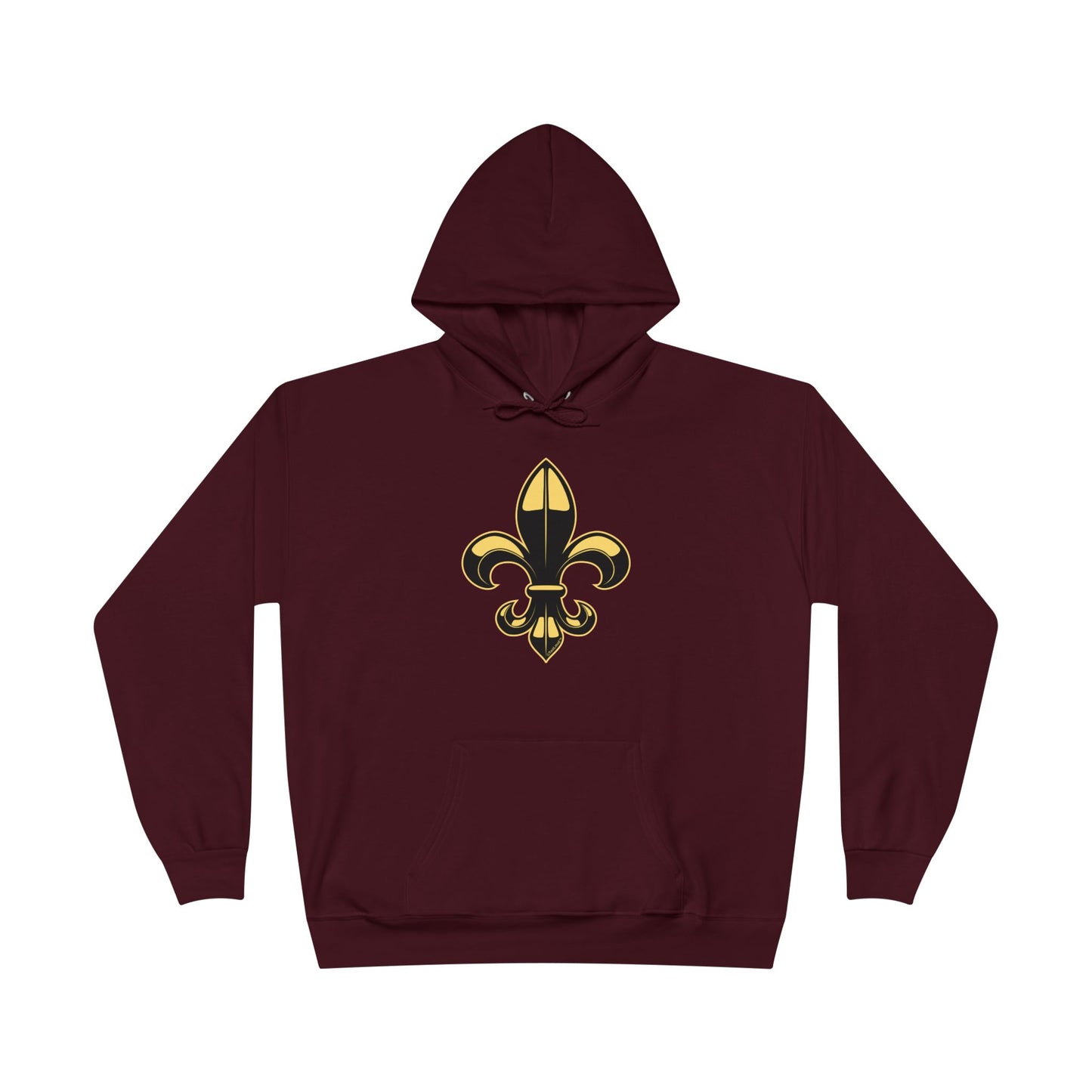 Golden Fleur de Lis Dark Hoodie Sweatshirt by TOOLOUD