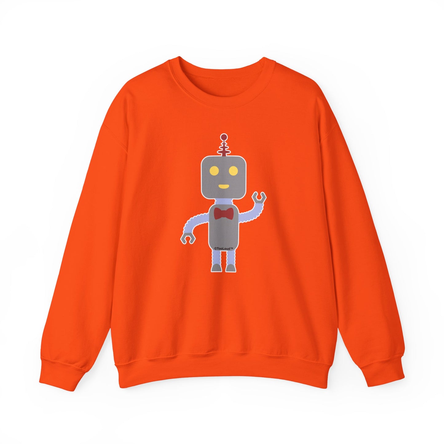 Cute Robot Male Adult Dark Sweatshirt by TOOLOUD