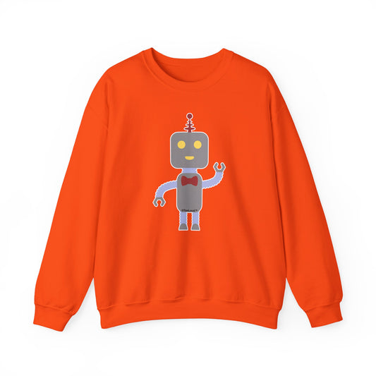 Cute Robot Male Adult Dark Sweatshirt by TOOLOUD
