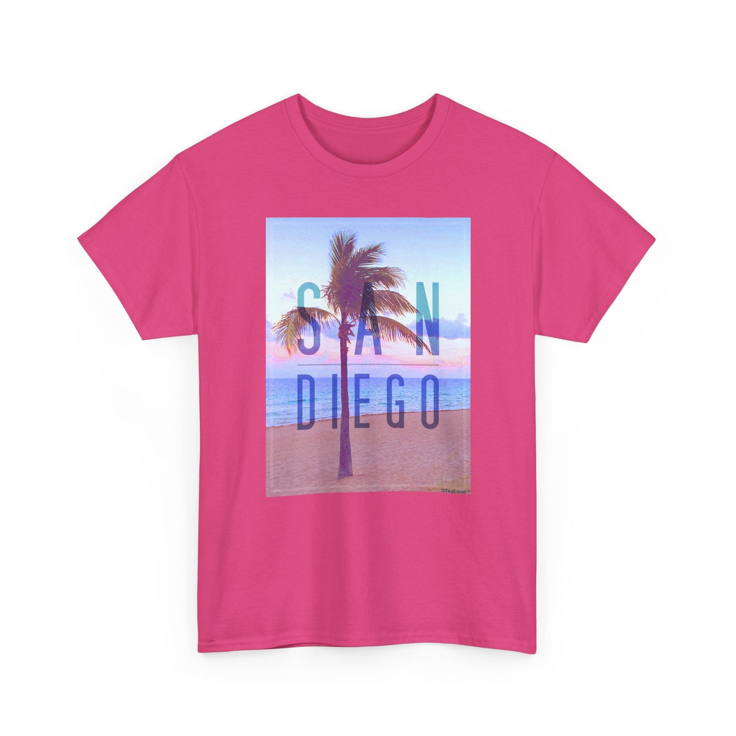 San Diego Beach Filter Unisex Adult Dark T-Shirt by TOOLOUD