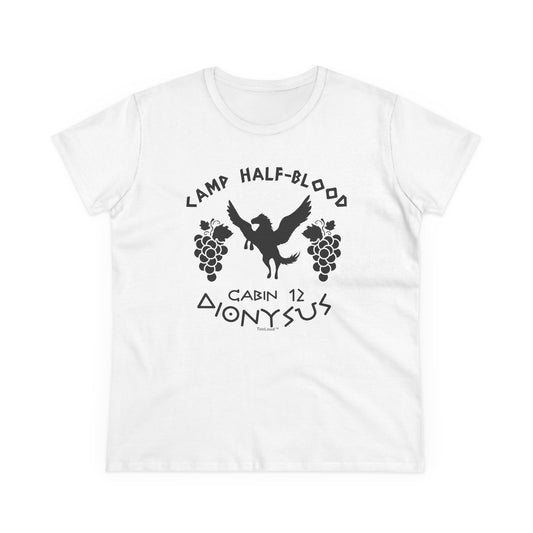 Camp Half Blood Cabin 12 Dionysus Womens T-Shirt by TOOLOUD